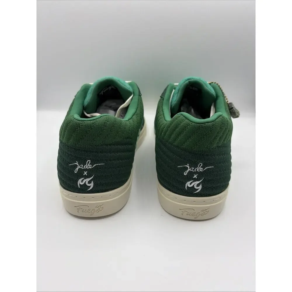 Jade x Fuego Green Vegan Low-Top Dance Sneakers Men 11.5 Women 12.5 NWOB